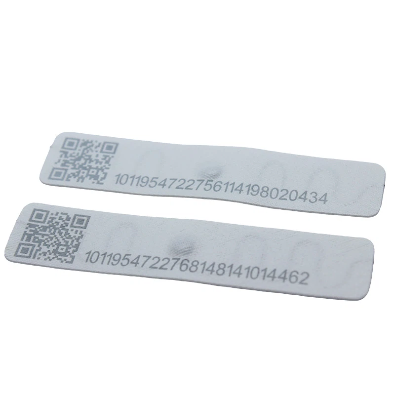 Тег RFID прачечной с QR -кодом и серийными номерами